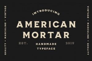 American Mortar - Vintage Font Family