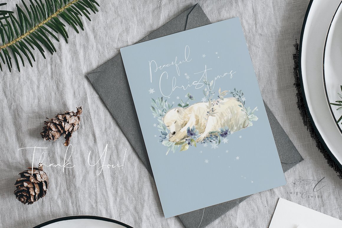 An Arctic Christmas: Festive Clipart