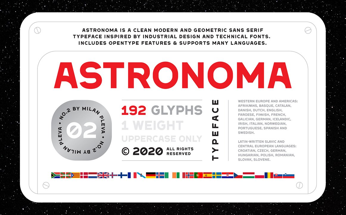 Astronoma - Typeface