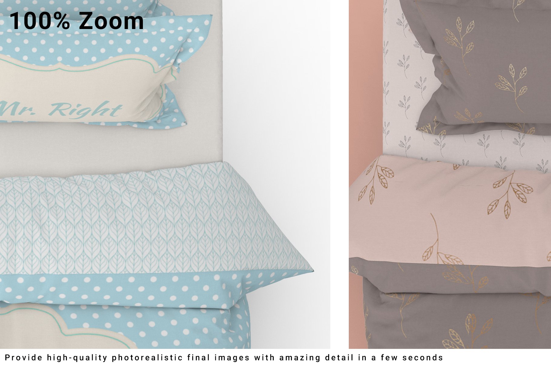 Bed Linens Mockup Set 4