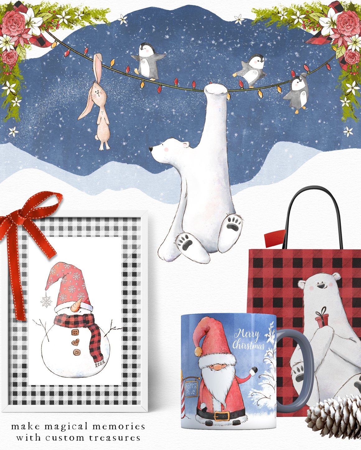 Chill Out Christmas Illustration Collection