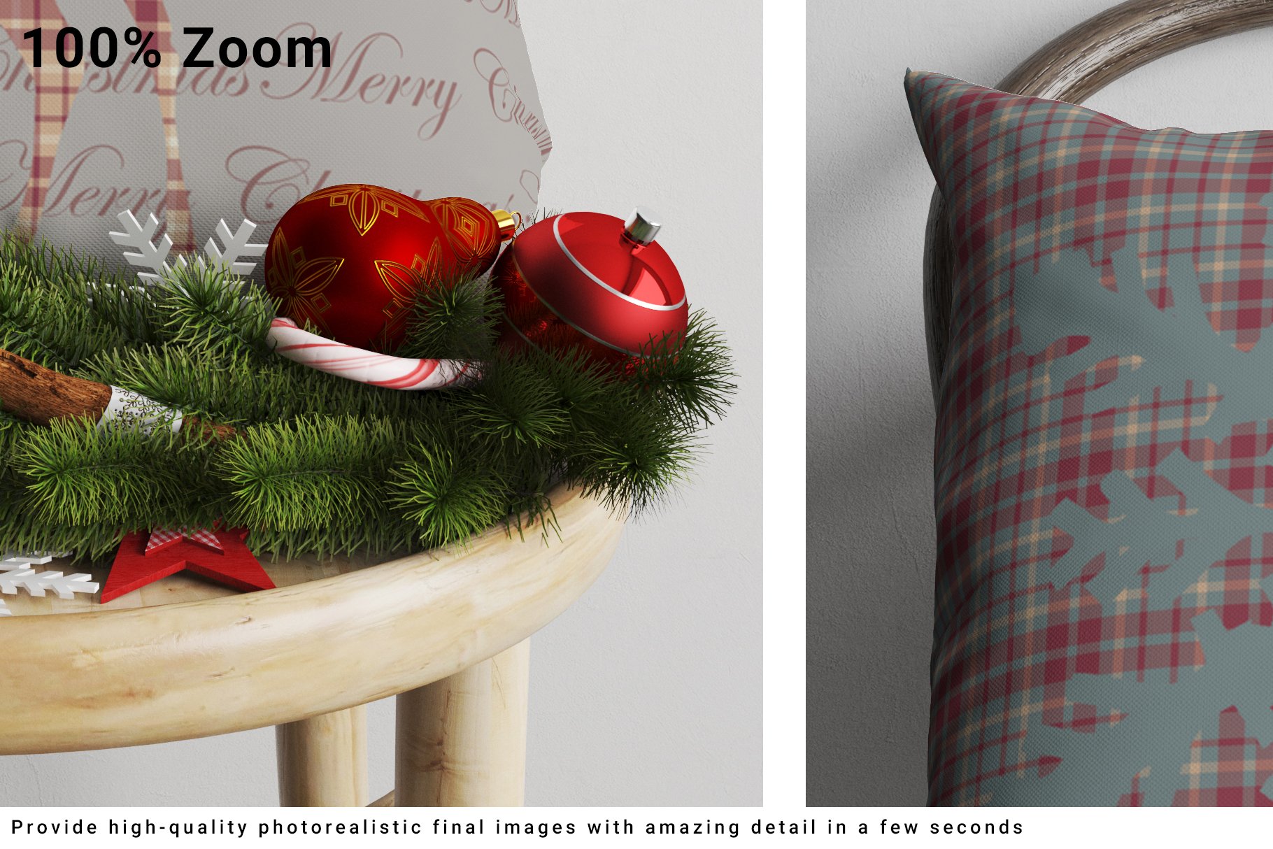 Christmas Textile - Throw Pillow Set