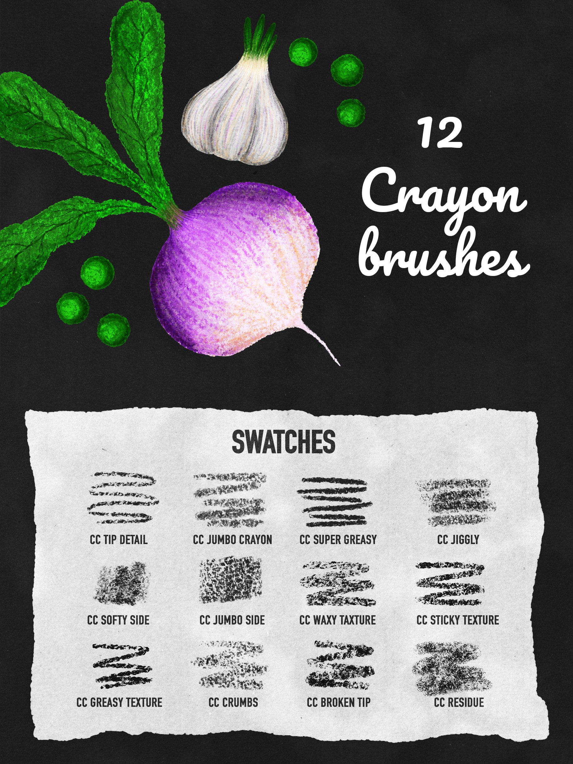 Crayon Brushes for Procreate 5