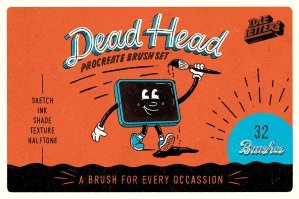 Dead Head Procreate Brush Set