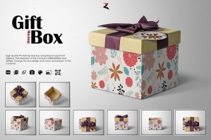 Gift Box Mockup 6K
