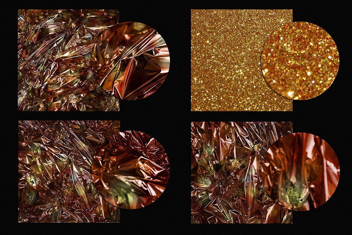 Gold & Glitter Foil Textures