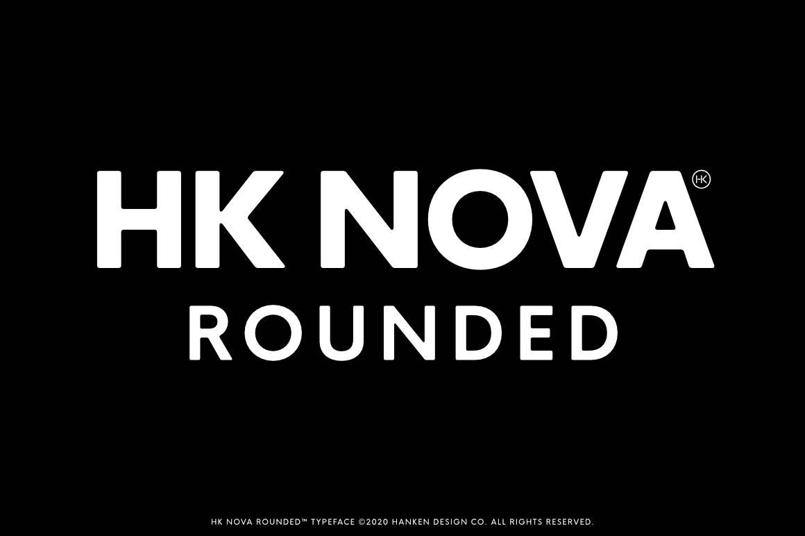 HK Nova Rounded Typeface