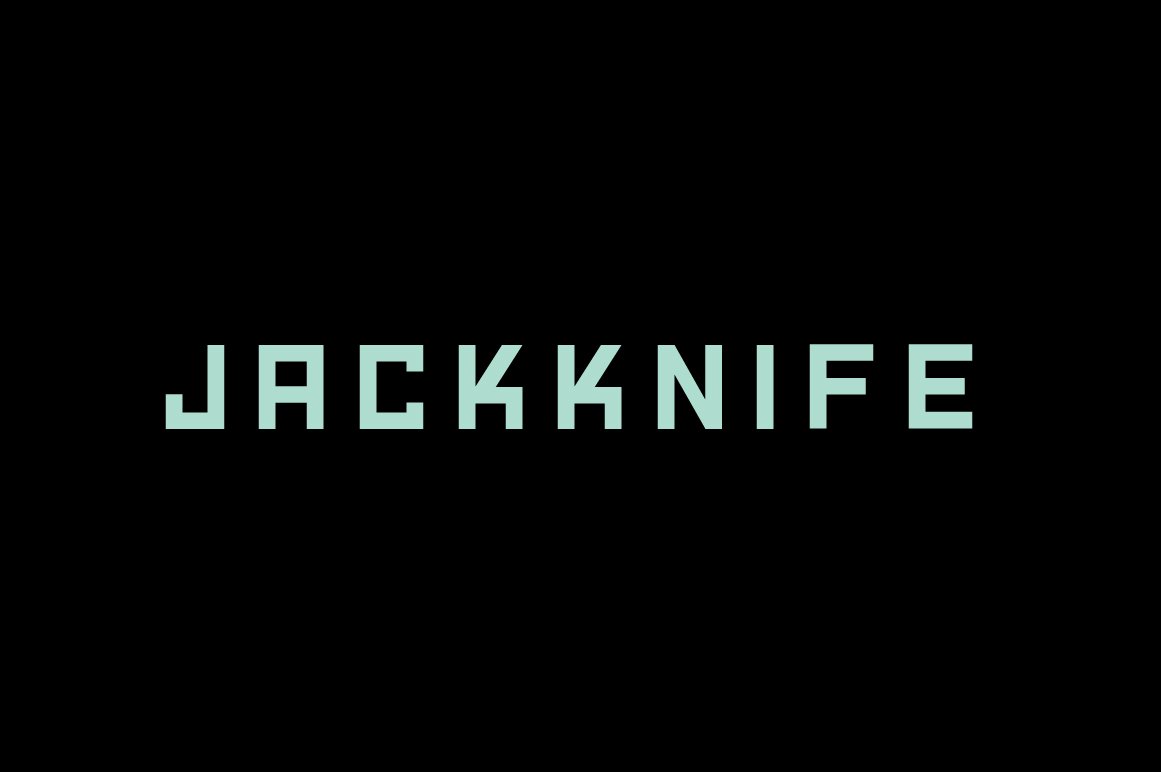 Jackknife - Edgy Display Font