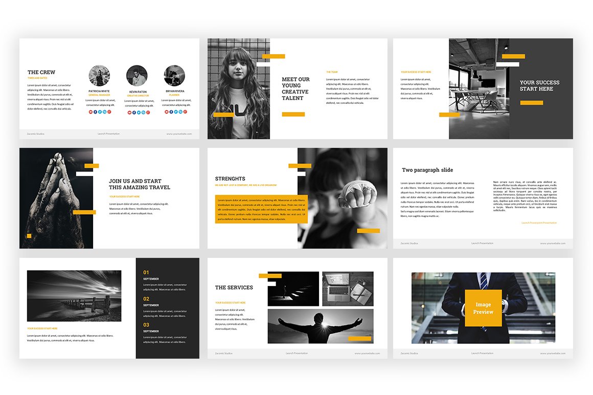 Launch Powerpoint Template