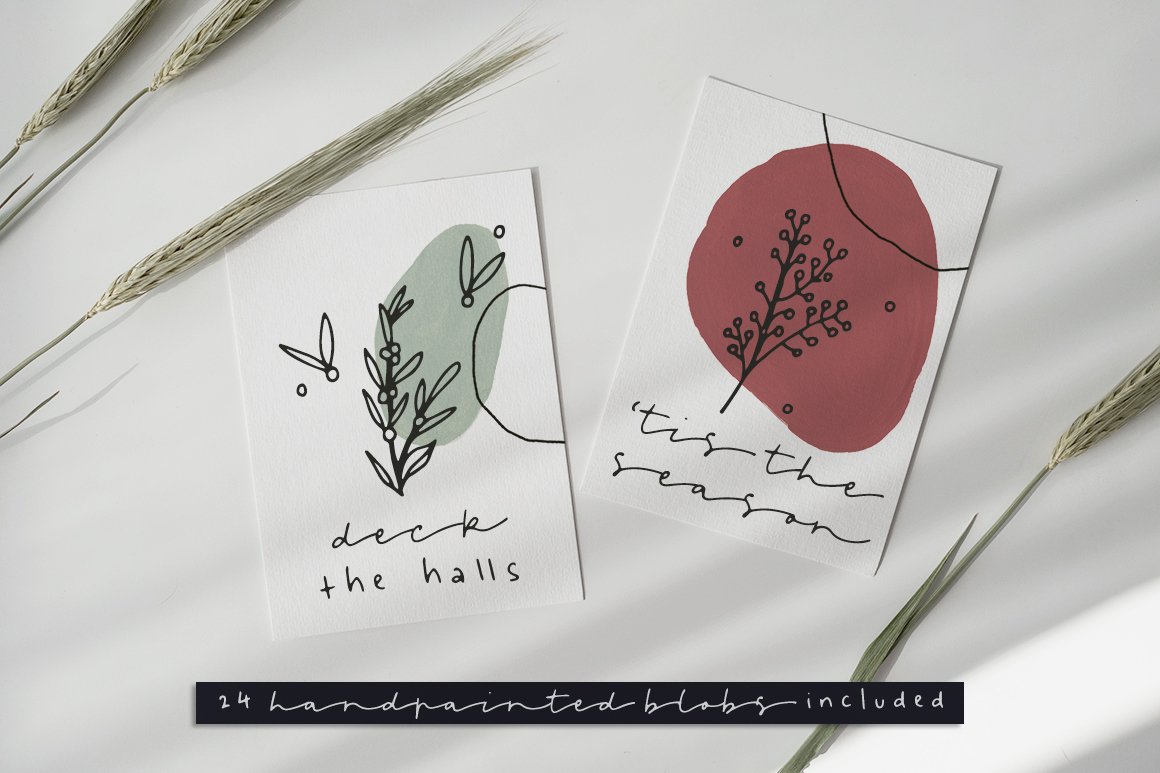 Leaves and Twigs Font Trio and Extras