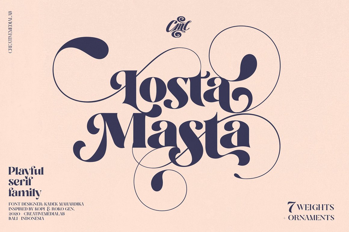 Losta Masta - Fun and Playful Retro Serif Family