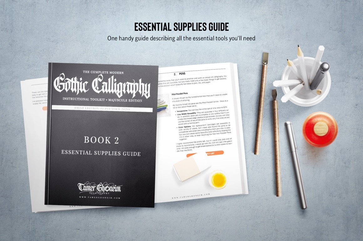 Modern Gothic Calligraphy Toolkit (Uppercase)