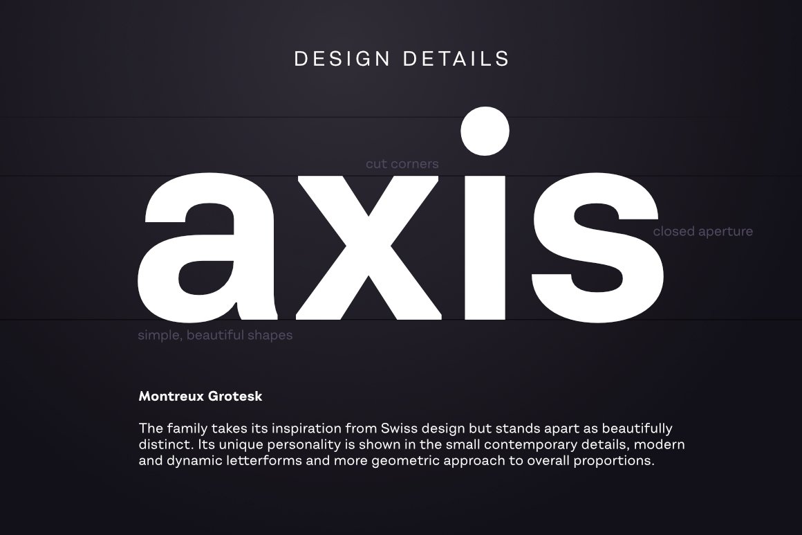 Montreux Grotesk Lite - Modern Sans Serif
