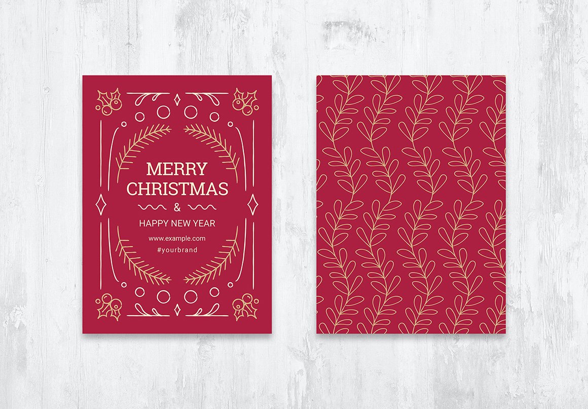 Ornate Christmas Card & Flyer Templates