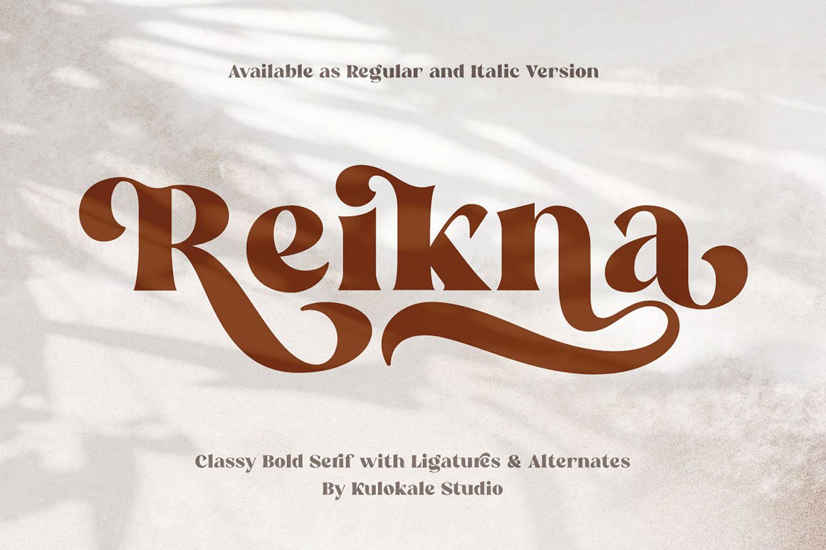 Reikna - Classy Bold Serif