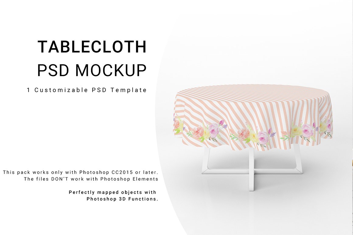 Round Tablecloth Mockup Set