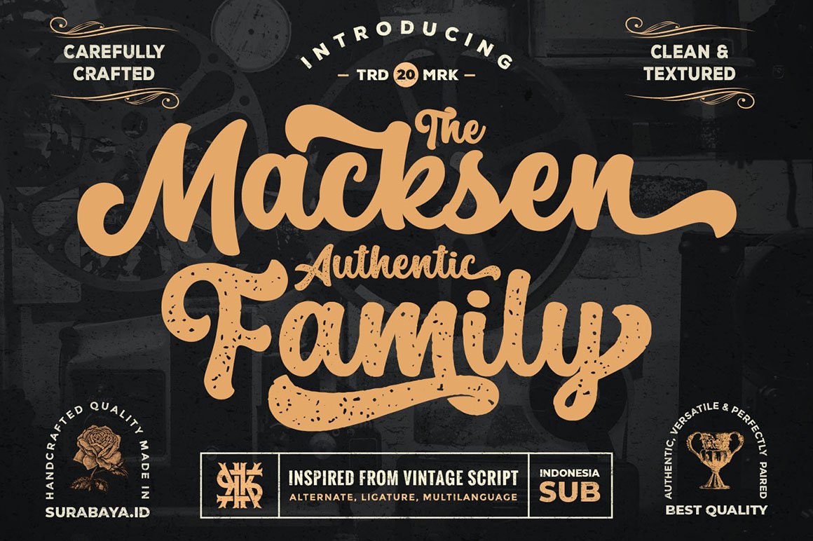 The Macksen - Vintage Script Font