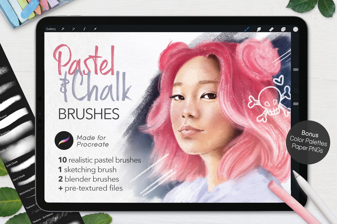 Ultimate Pastel & Chalk Brushes For Procreate