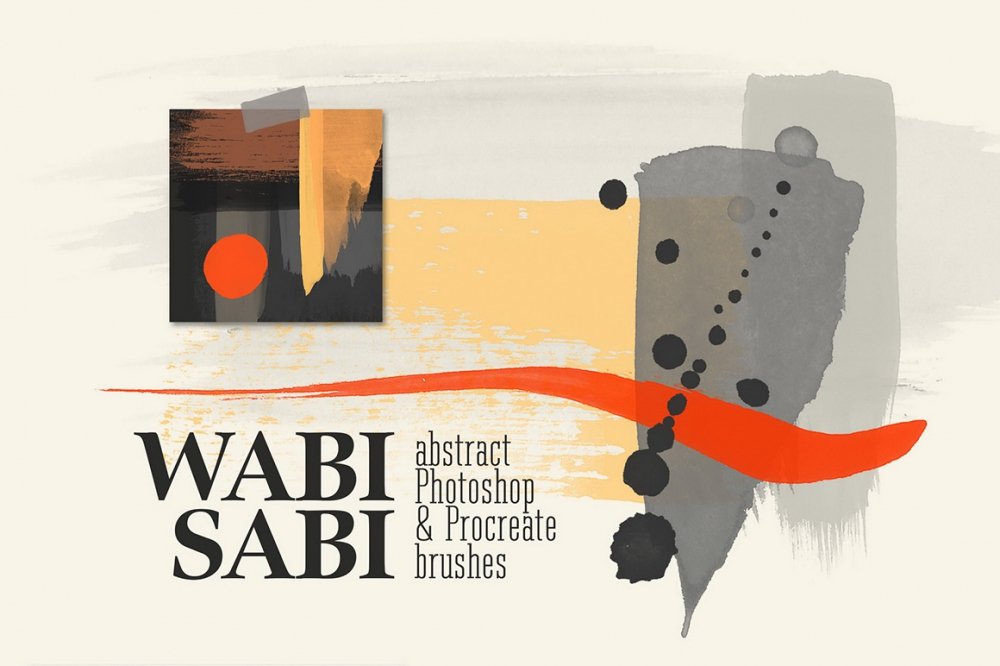 Wabi-Sabi – Photoshop and Procreate Stamp Brushes