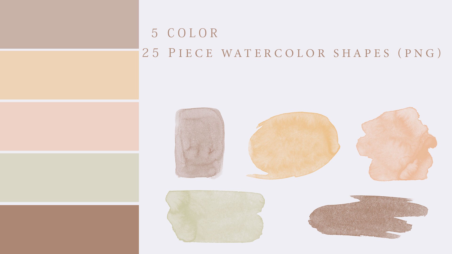 Watercolor Shapes Collection