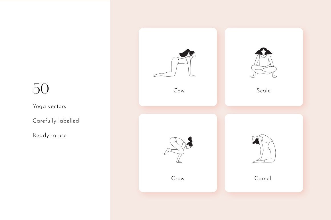 Dreamy Yoga & Meditation Icons – MasterBundles