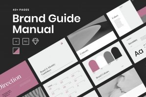 A Brand Guide - Clean Branding Guidelines Book