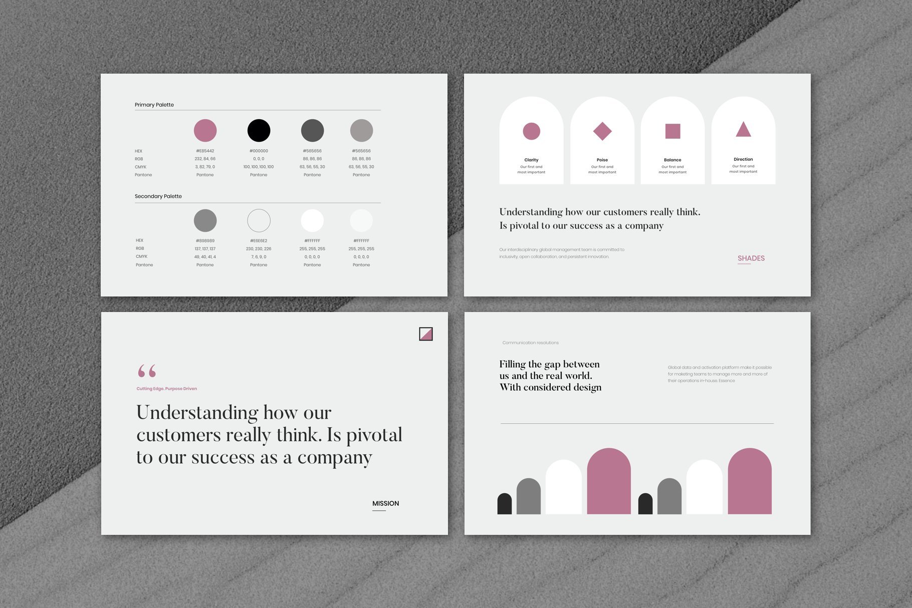 A Brand Guide - Clean Branding Guidelines Book
