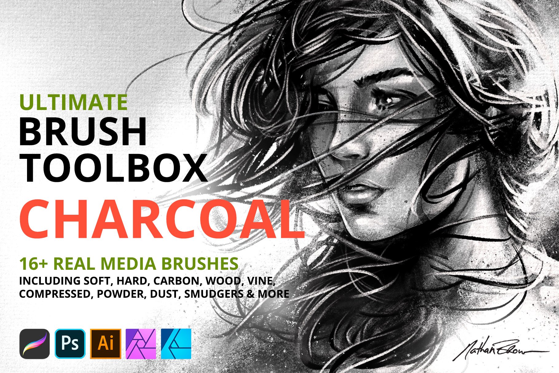 Ultimate Brush Toolbox - Charcoal Brushes