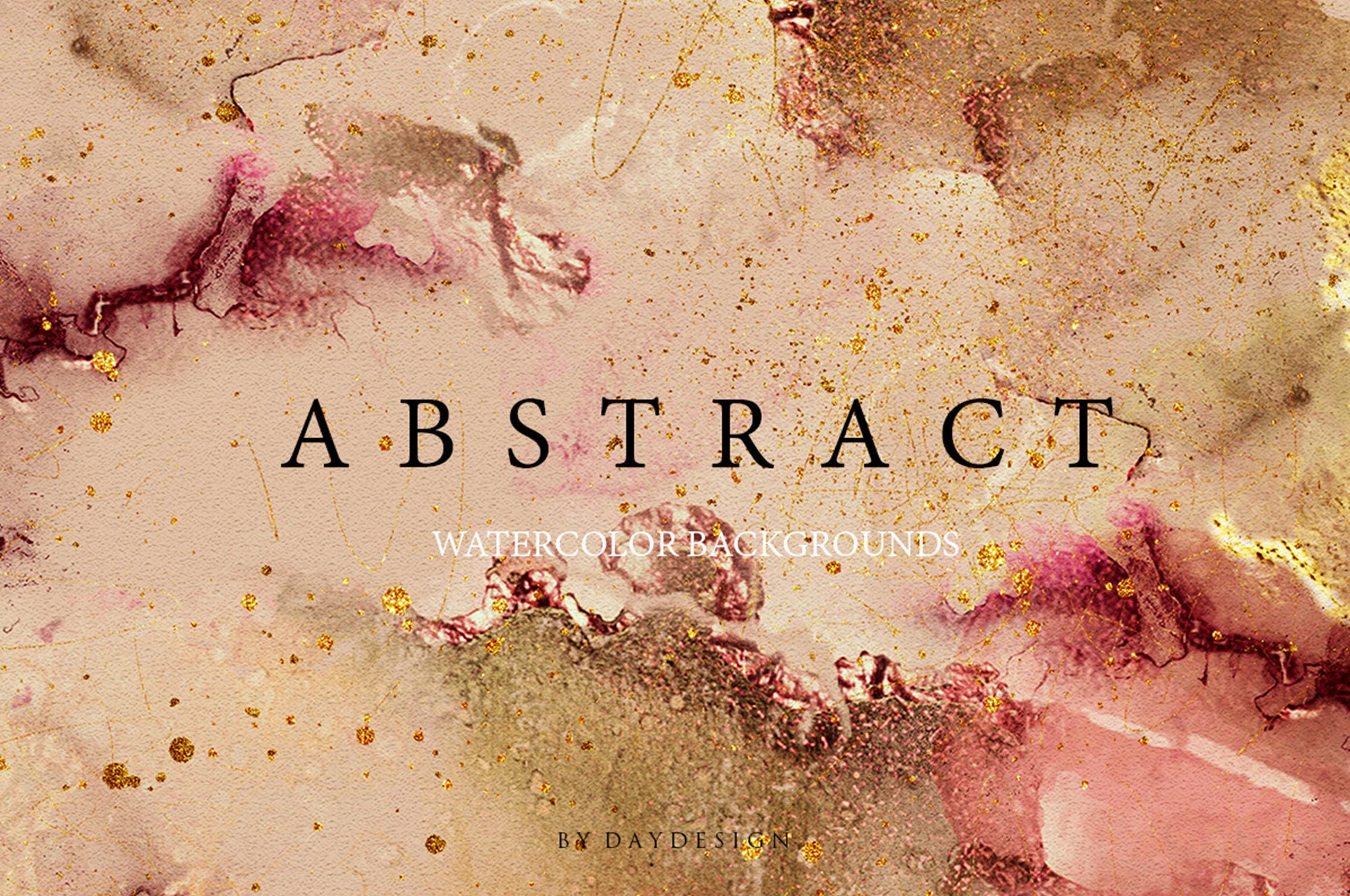 Abstract Rose Watercolor Textures 1