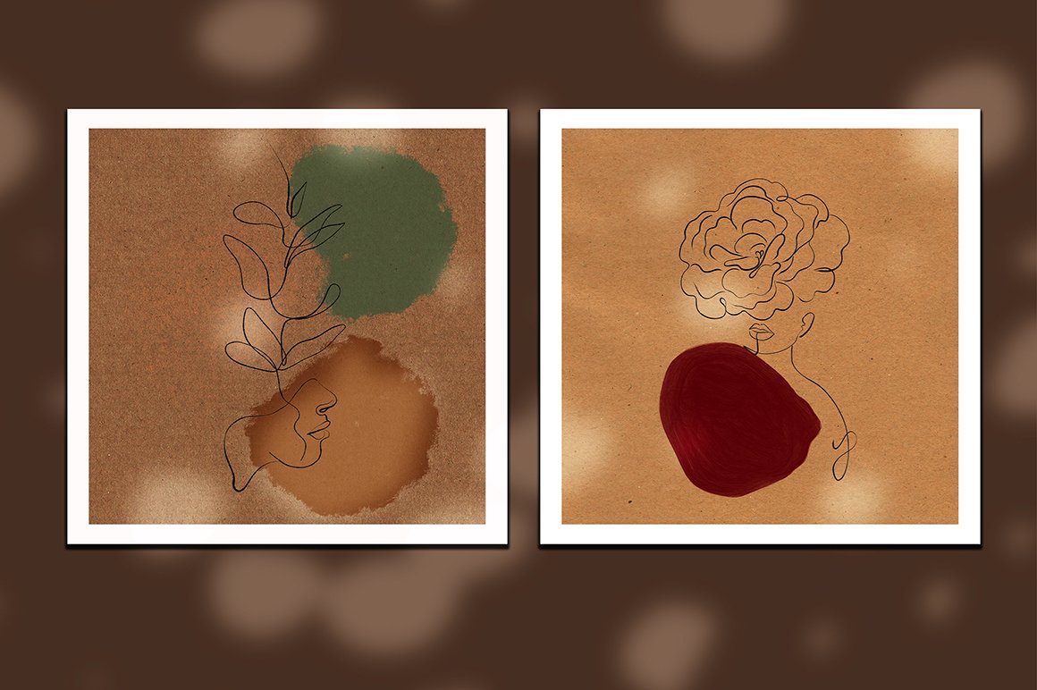 Abstract Shadow Overlay Stamps for Procreate