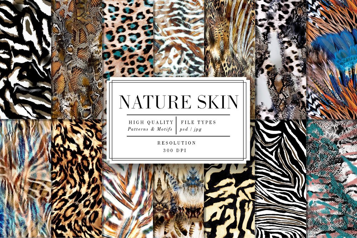 Animal Skins Pattern Seamless Bundle Pack