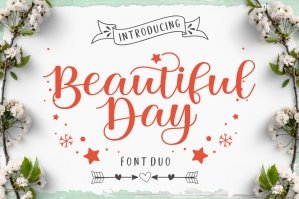 Beautiful Day Font Duo
