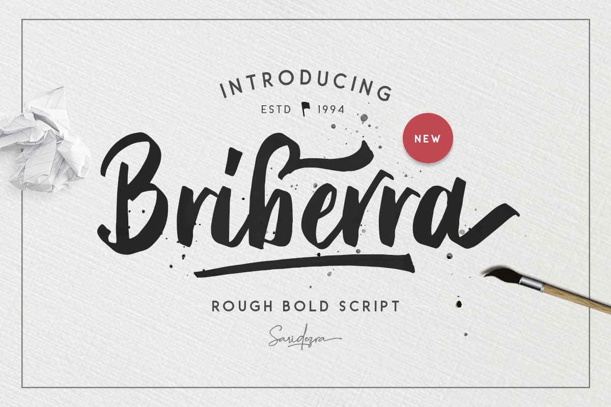 Briberra - Rough Bold Script