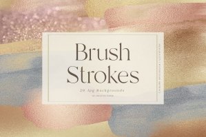 Brush Strokes - Rose Gold Backgrounds