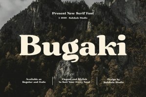 Bugaki - Elegant Serif Font