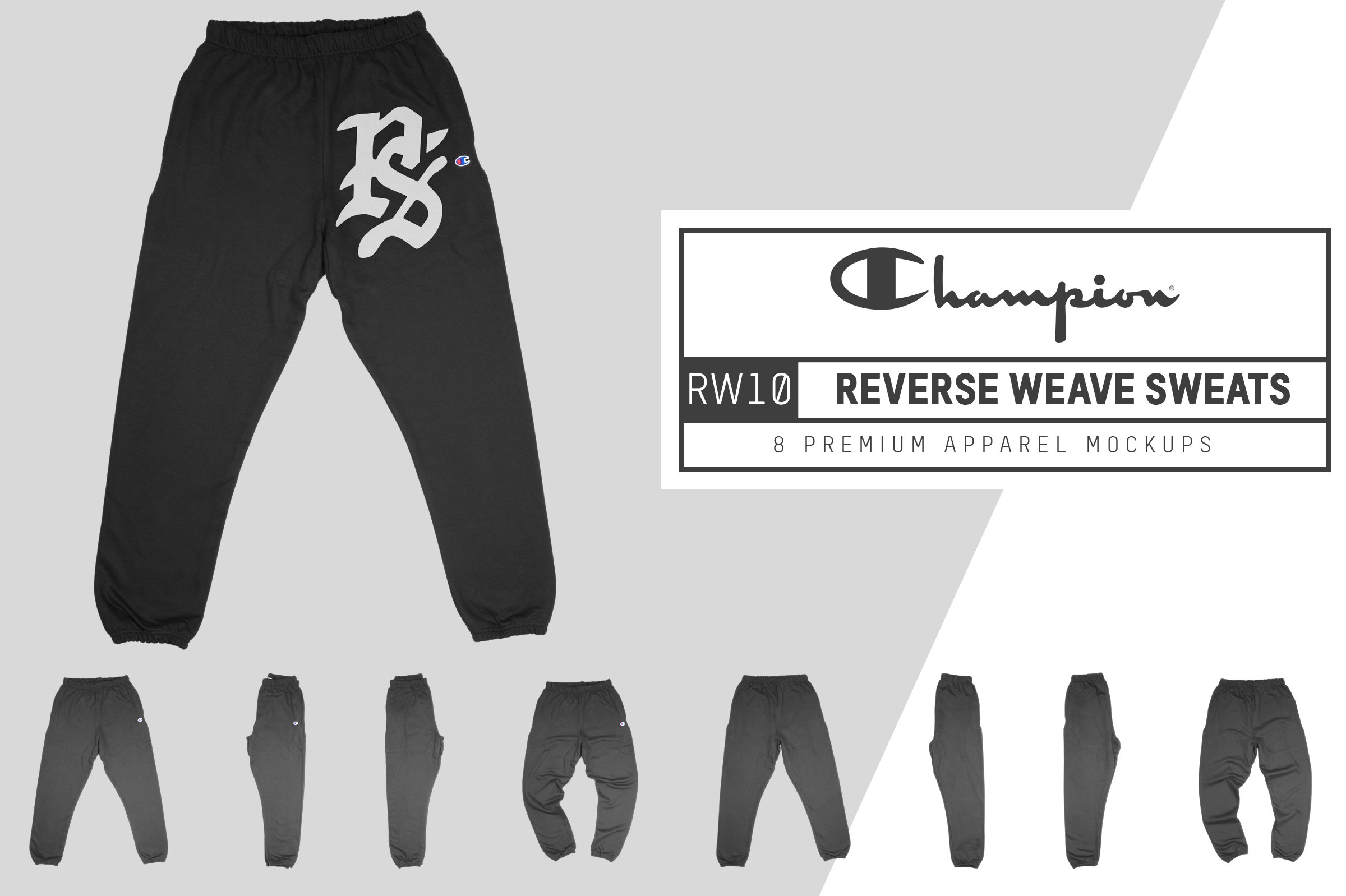 Champion RW10 Reverse Weave Sweats Mockups