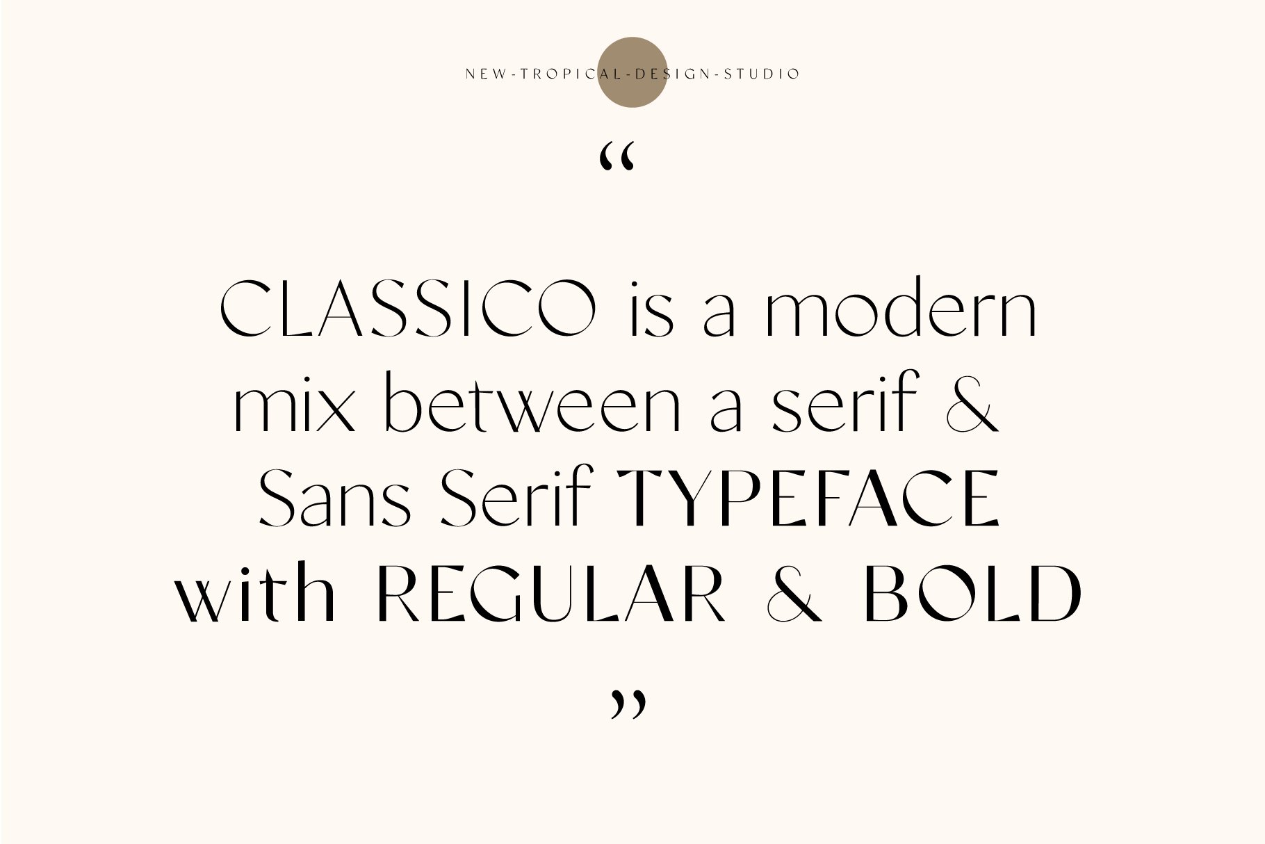Classico - Serif Font