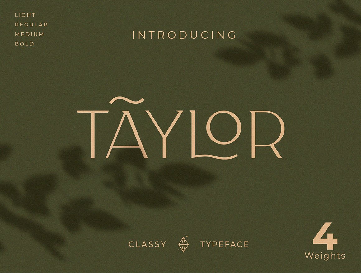 Classy Taylor Font Typeface