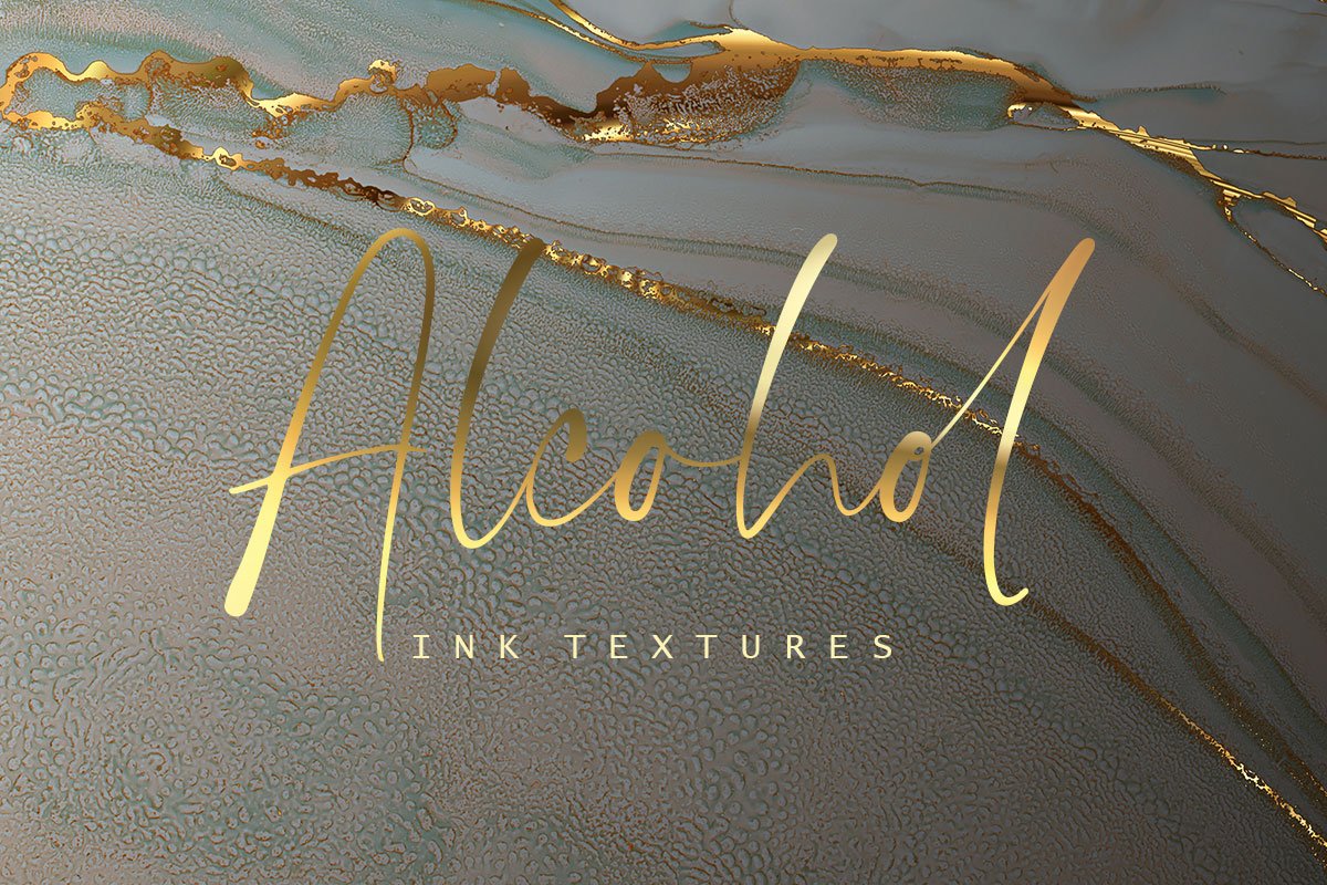 Gold Alcohol Ink Backgrounds