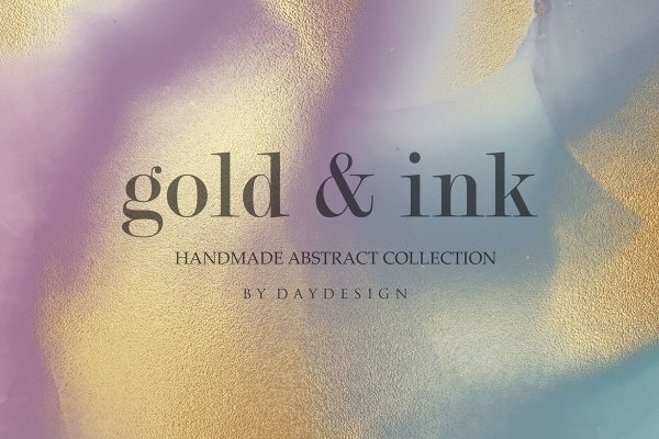Gold Ink & Galaxy Backgrounds Vol. 2 - Design Cuts