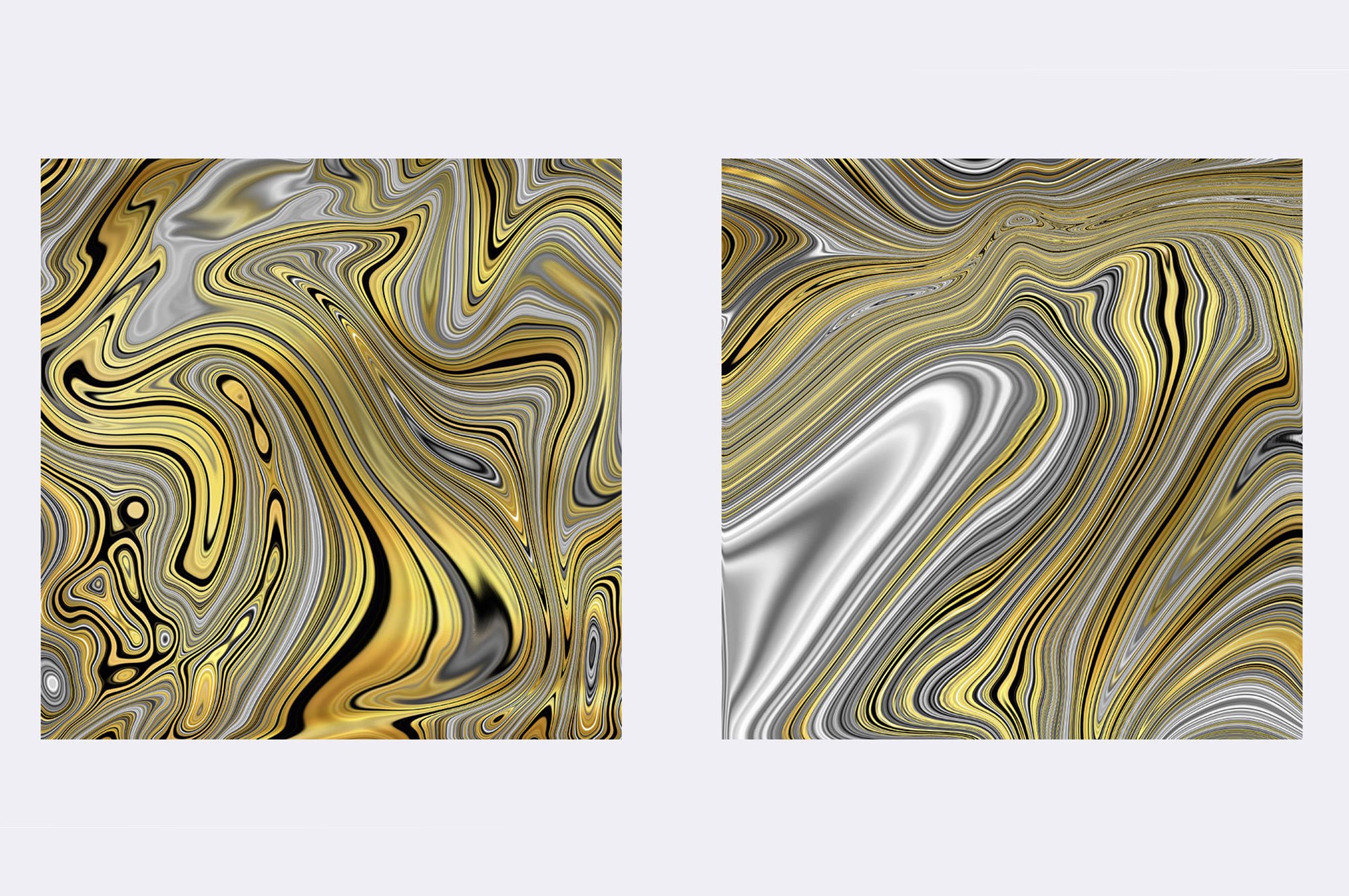 Gold Marbled Textures