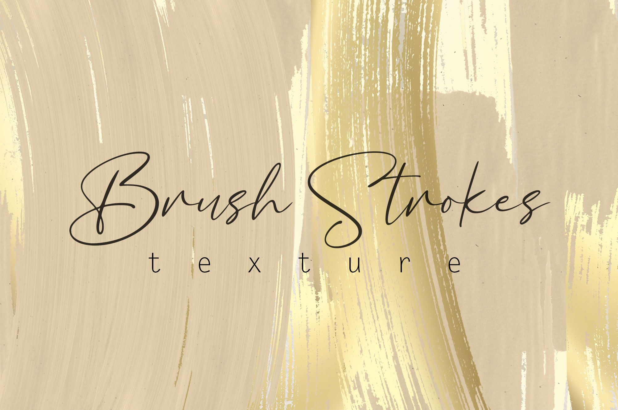 Gold & Rose Brush Strokes