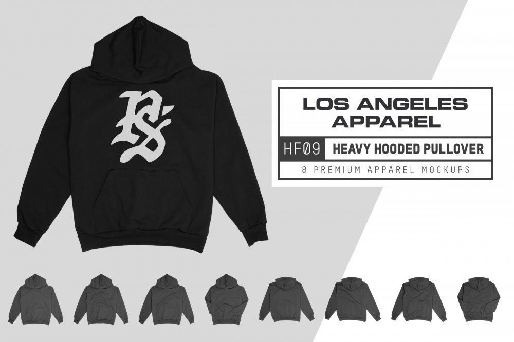 Los Angeles Apparel HF09 Hooded Sweatshirt - Design Cuts