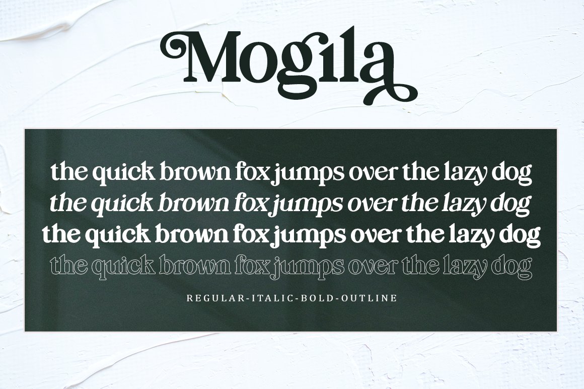 Mogila Display Font