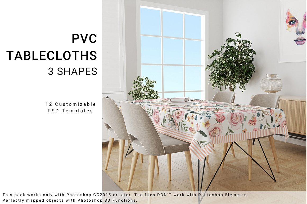 PVC Tablecloths - Rectangular, Square & Round