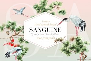Sanguine, Serene Patterns & Motifs