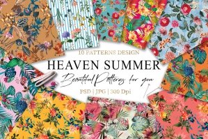 Summer Seamless Pattern Bundle