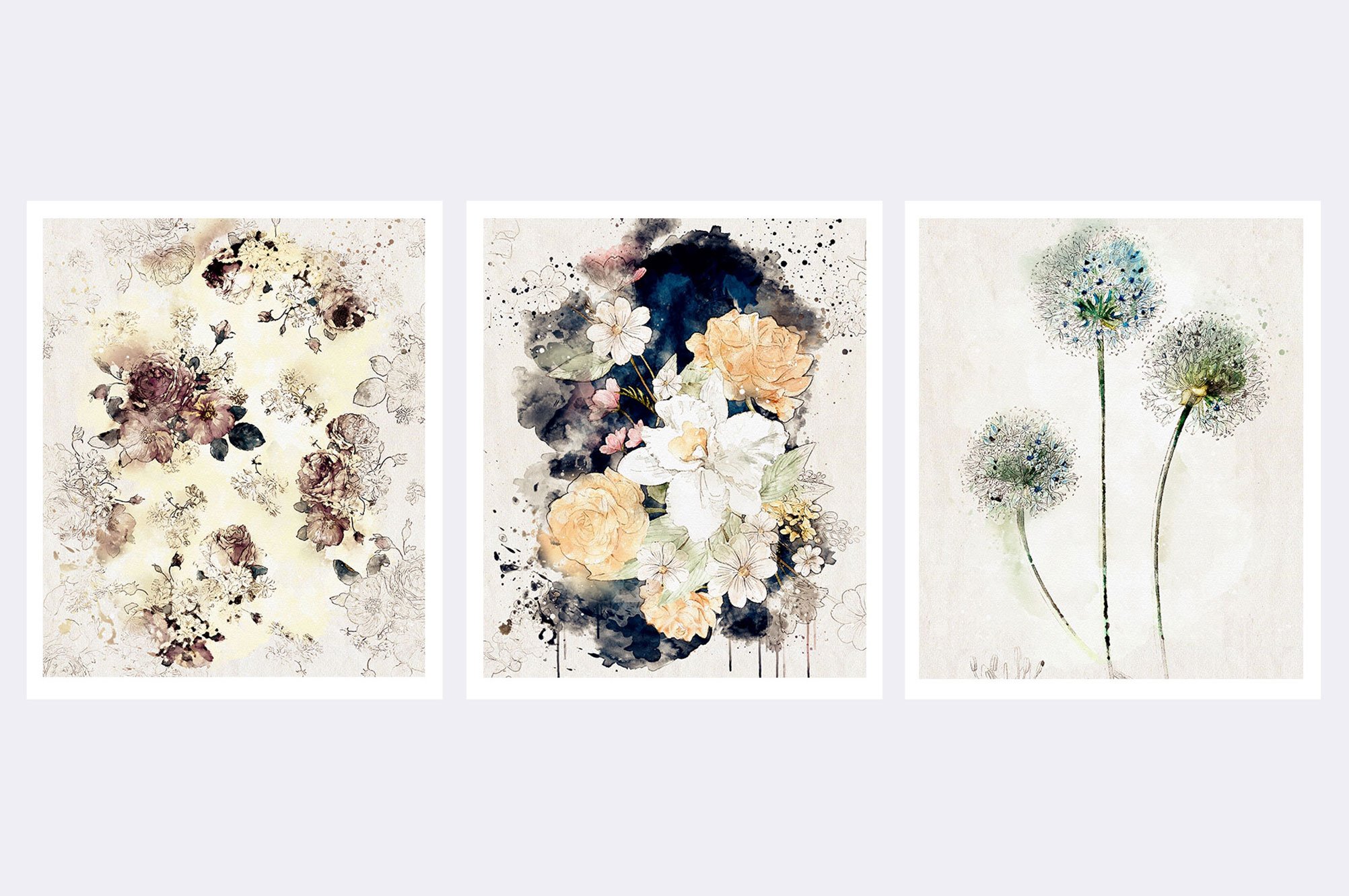 Watercolor Floral Collection 4