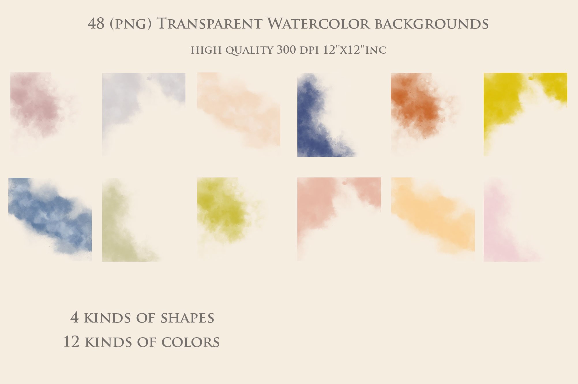 Watercolor Flowers Backgrounds
