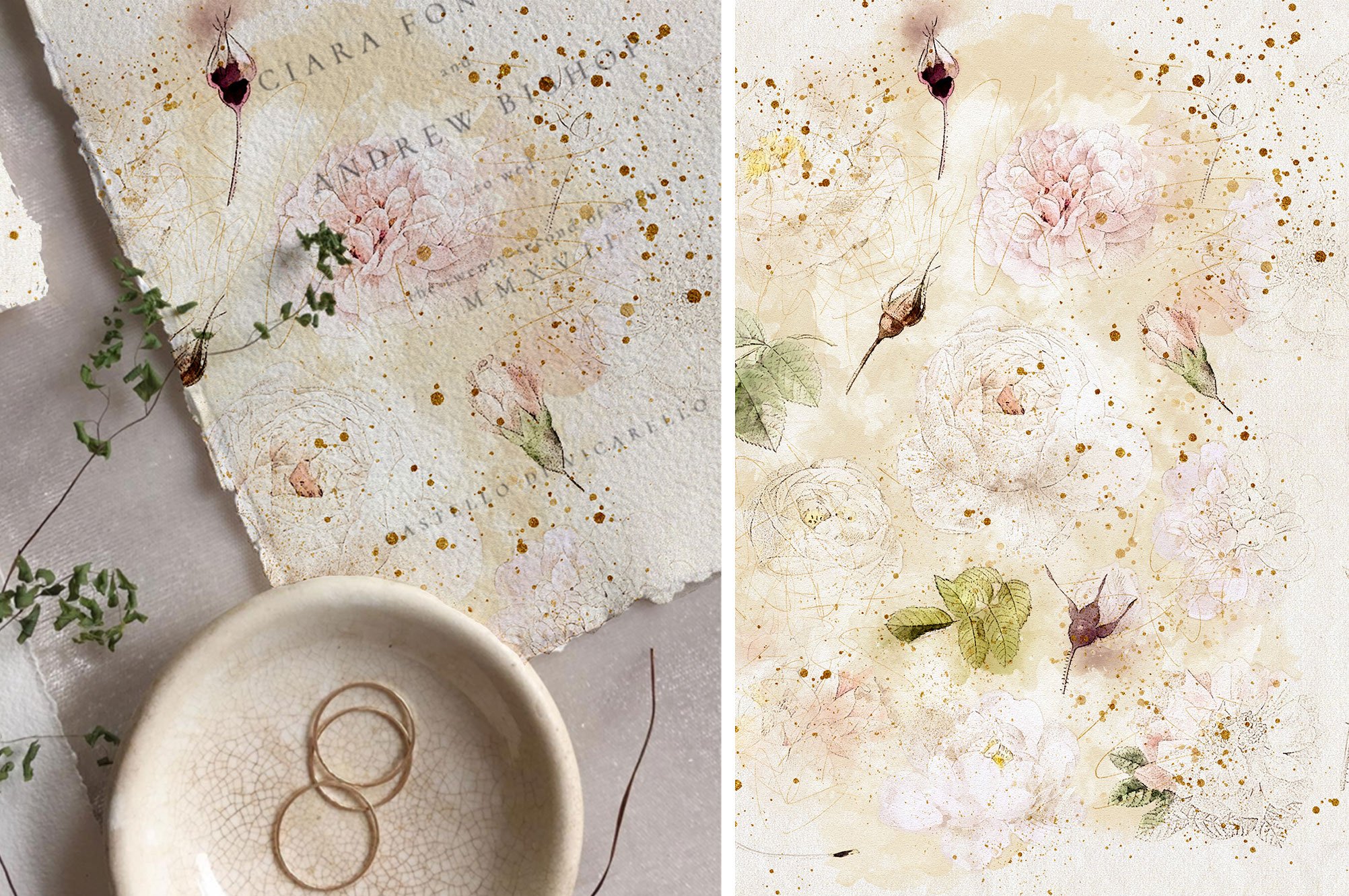 Watercolor Flowers Collection